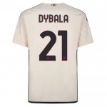 Günstige Fußballtrikots AS Roma Dybala 21 Auswärtstrikot 2023-24 Kurzarm